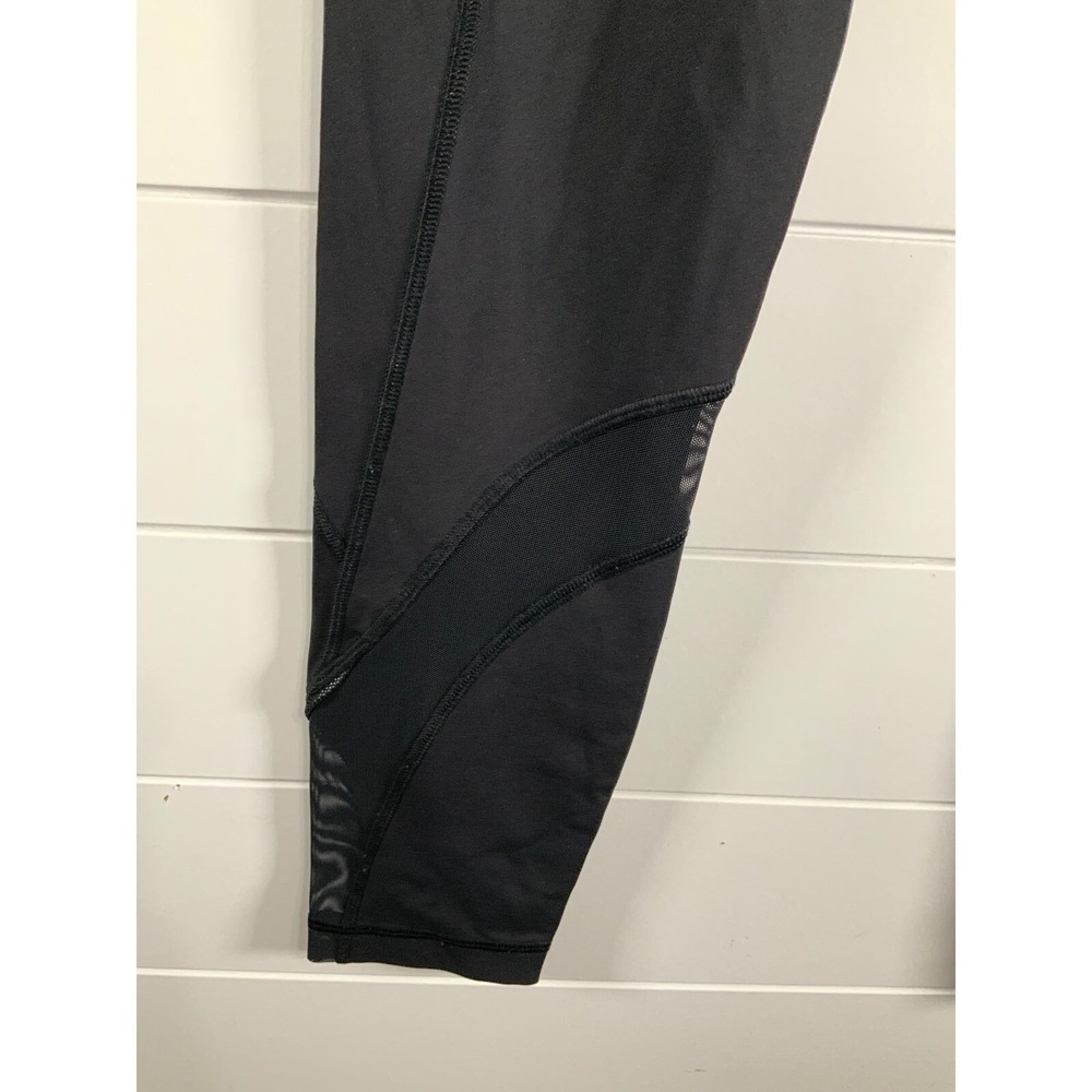 Lululemon Womens Invigorate Leggings sz 6 25" Mesh Black Activewear Athleisure - Picture 3 of 10